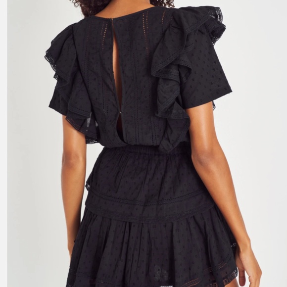 LoveShackFancy Black Natasha Dress - Picture 2 of 2